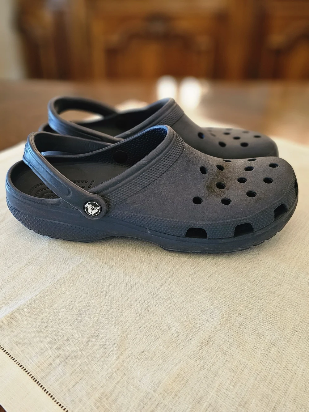 Crocs Classic Clog Navy Blue Mens Size 11 Womens 13 Slip On Water Shoes Mule